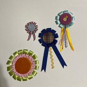 Colorful Ribbon Rosette Customs